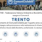 Fiab, riconoscimento di Comune ciclabile