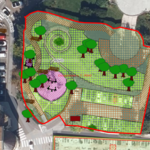 Giardino Povo Cassa rurale, immagine da cartografia comunale