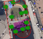 Giardino dei colori - via Muredei - immagine da cartografia comunale