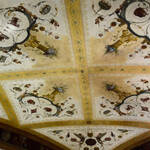 Particolare di un affresco sul soffitto