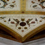 Particolare di un affresco sul soffitto