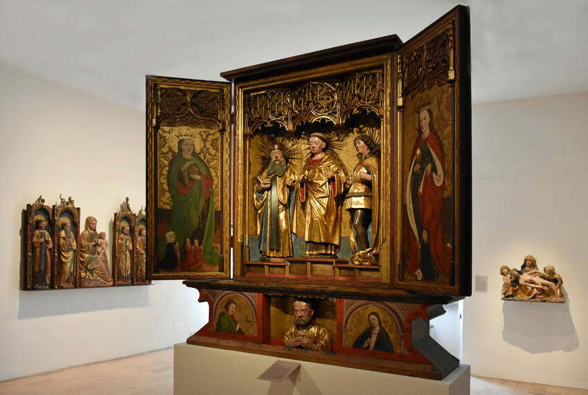 Cerchia di Hans Harder, altare a portelle (1480-1485 circa)