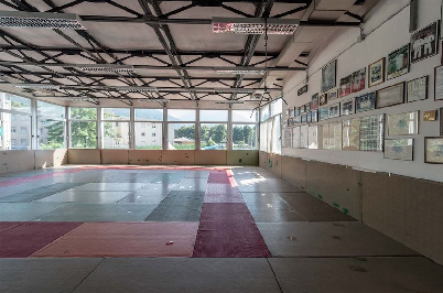 Foto della palestra in parquet