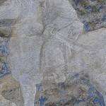 Dettaglio affresco sulla facciata di Casa Cazuffi-Rella