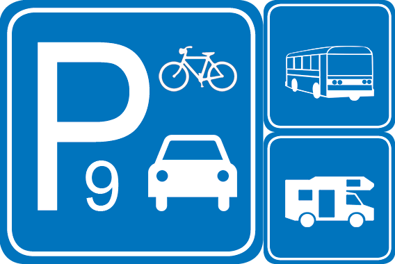 Parcheggio auto bici camper pullman